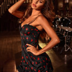 Sexy Floral Printed Women Night Dress