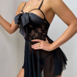 New Arrival Fancy Sexy Babydoll With Bow